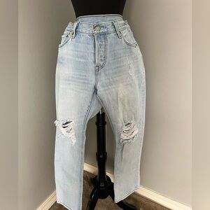 Levi's Light Blue Distressed Boyfriend Jean
